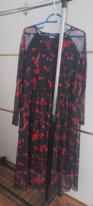 Sukienka długa siateczkowa