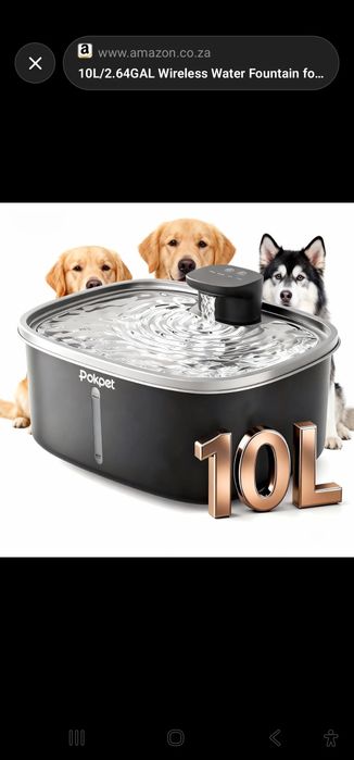 Dispensador / Fonte de Água Automática para Animais