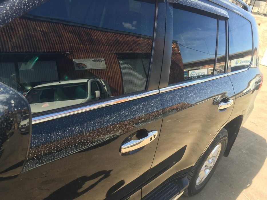 Toyota Land Cruiser 2007-2021 Накладки на ручки 4 шт нерж під кнопку