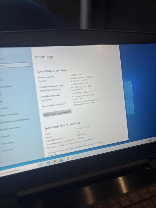 Laptop lenovo Legion Y520-15IKBN