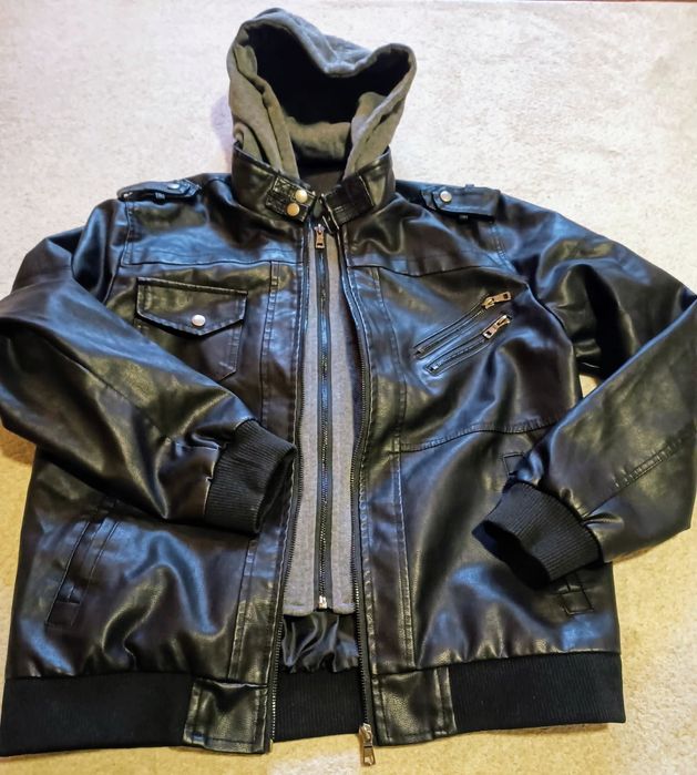 Casaco Jaqueta NOVO em Pele