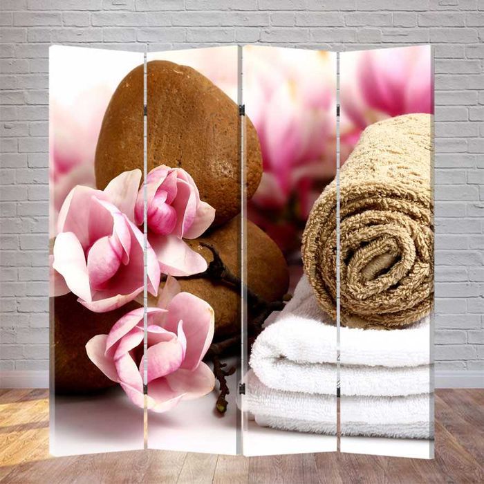 Ширма 180х160см натуральное дерево в сложенном - 180х40см 7 цветов