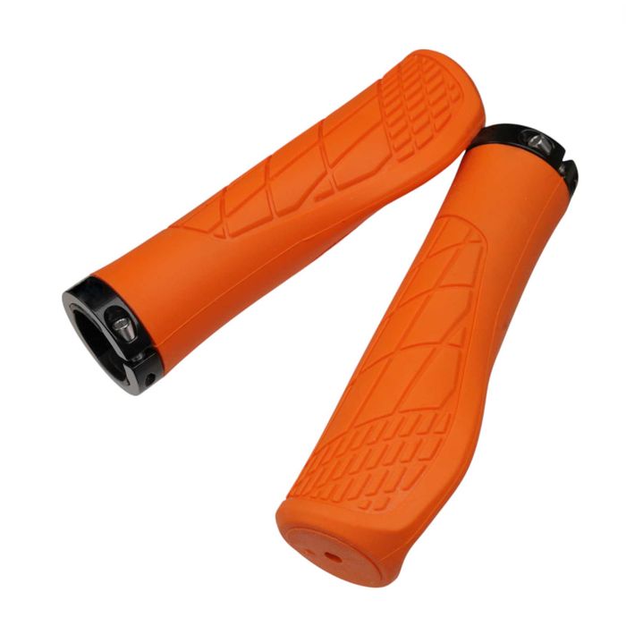 POMARAŃCZOWE gripy ergonomiczne chwyty rączki rowerowe pomarańczowy