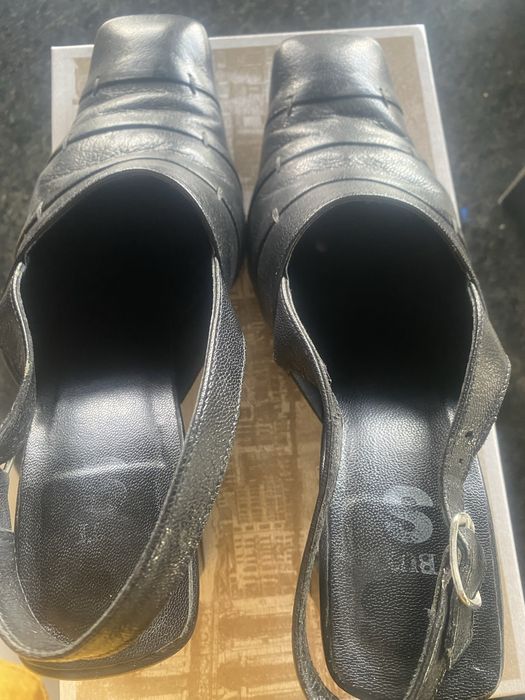 Buty wsuwane skórzane damskie czółenka letnie r 37