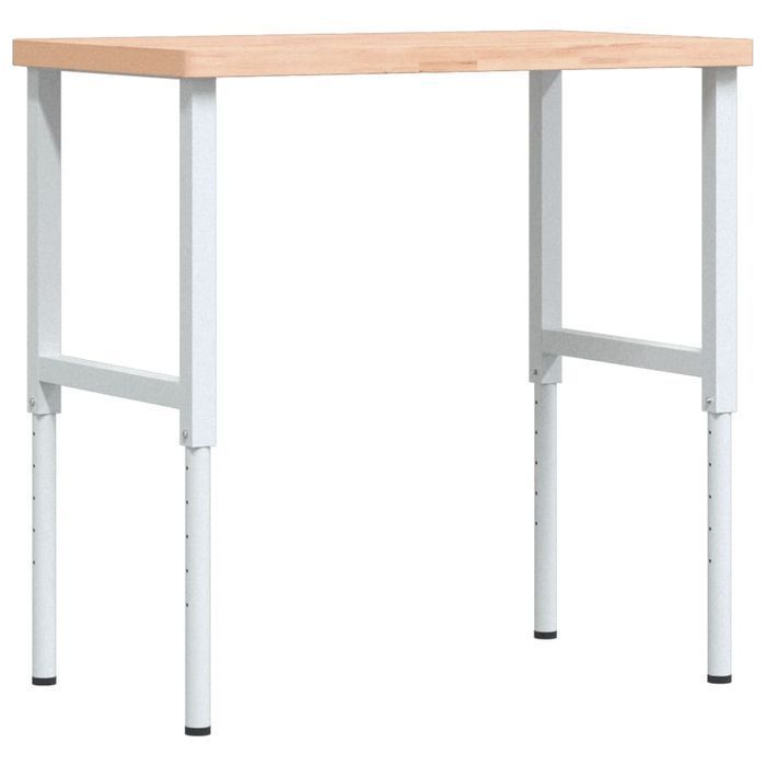 Vidaxl Stolik Roboczy, 100X60X(73-99,5) Cm, Prostokątny, Drewno Bukowe