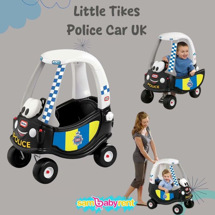 Дитяча машинка-каталка самохідна Little Tikes Police Car. Толокар.