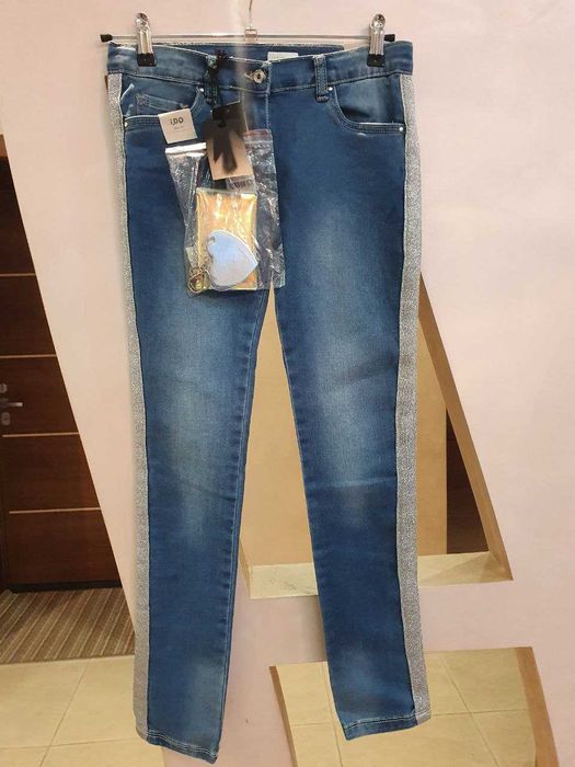 Джинсы IDO 152 slim fit 38 новые, голубые Идо слим фит