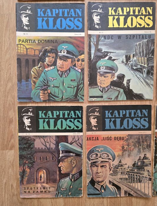 20 x KAPITAN KLOSS.  1 wydania. Bdb-. Unikaty