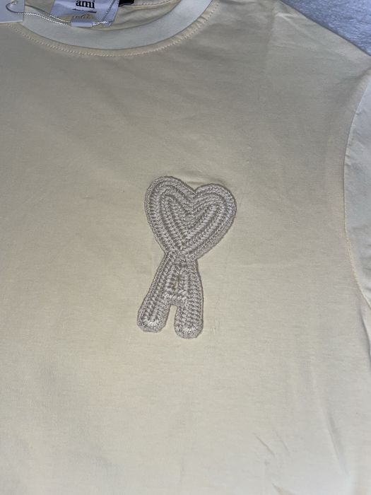 T shirt Bege da AMI Paris