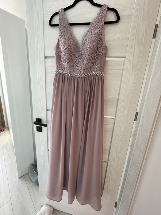 Długa elegancka sukienka- Mascara London