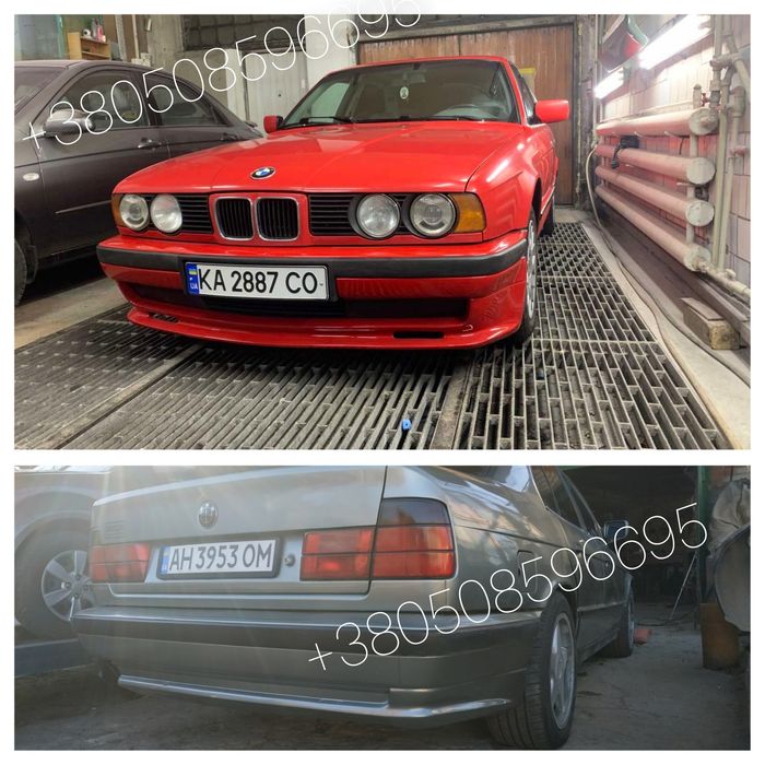 Тюнинг обвес BMW e34, губа Zender, накладка на бампер бмв Zender