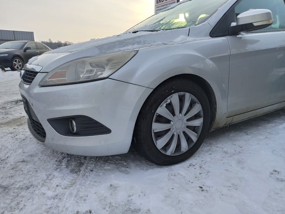 Ford Focus mk2 lift kompletny przód zderzak maska srebrny  pas błotnik