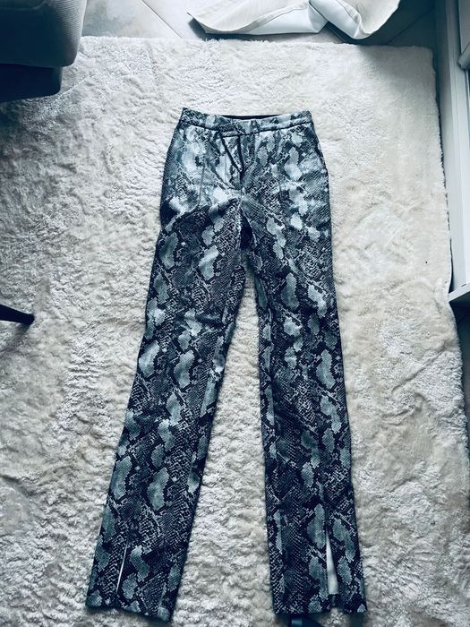 Spodnie skórzane Nakd wysoki stan nowe bez metki XS/XXS