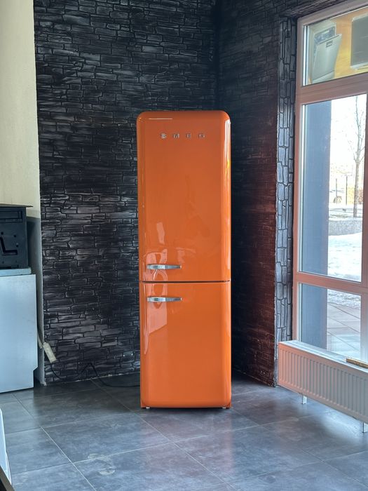 Ексклюзивний Холодильник Smeg FAB32ROR5 | Оранжевий колір | Італія!
