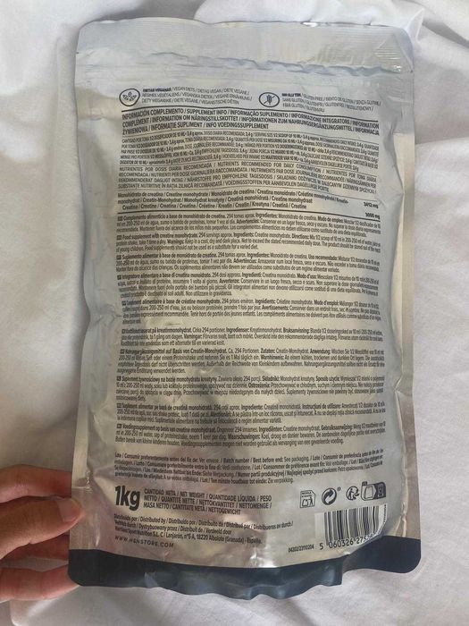 Creatina Mono-hidrato em Pó HSN 1Kg