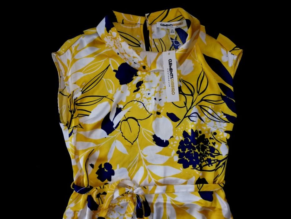 CLEMENTS RIBEIRO portobello satynowa z paskiem XS
