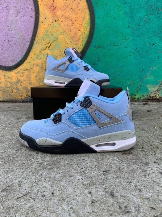 Кросівки чоловічі Nike Air Jordan 4 Retro University Blue. 36-45 р.