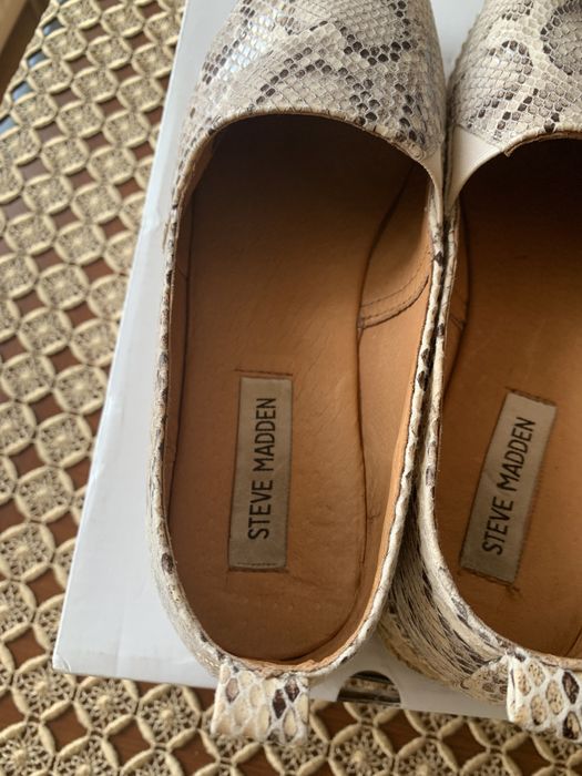 Espadryle Steve Madden — roz. 39. skórzane , wzór skóra węża