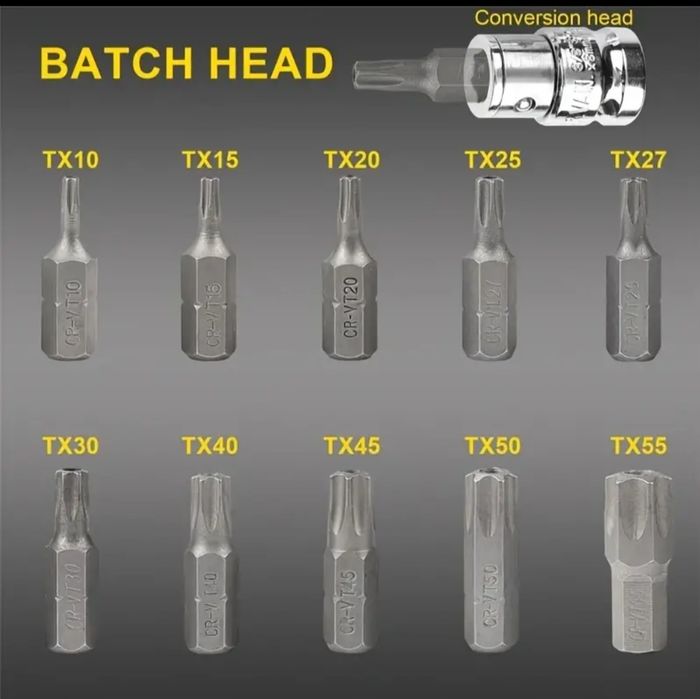 Kit 34 pcs soquete torx (Artigo Novo)