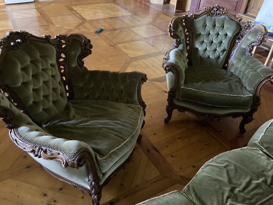 Sprzedam  barokowy rzeźbiony wypoczynek sofa i 2 fotele
