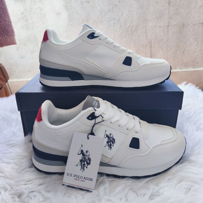 Sapatilhas U.S. Polo Assn. Brancas Novas com Etiqueta