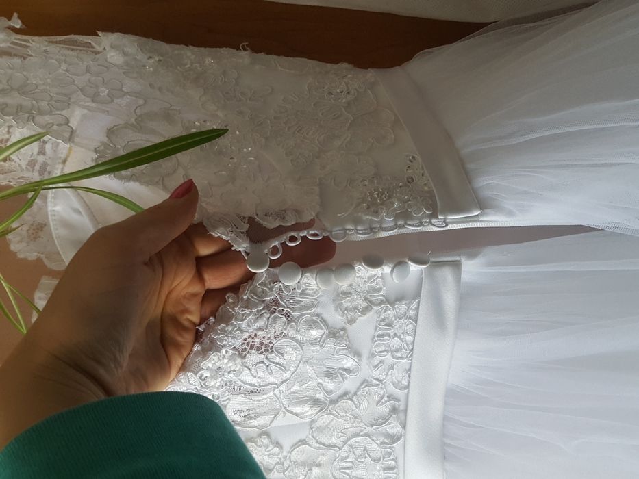 Biała Suknia ślubna r36