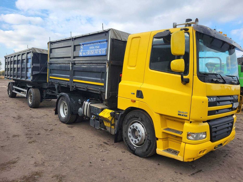 DAF CF 85.410  2008 р.в. причіп самоскид SCHMITZ GOTHA 2008 р.