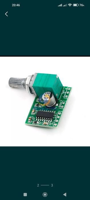 Усилитель звука 2х3ват.