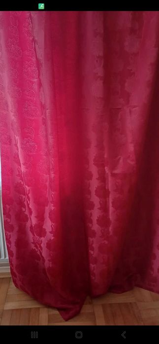 Bordowe zasłony 2,83 x 1,50 cm# 5 sztuk materiału