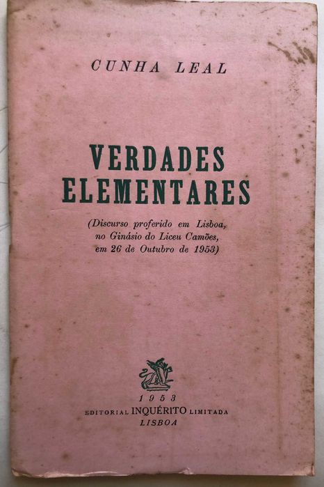 Verdades elementares  - Cunha Leal