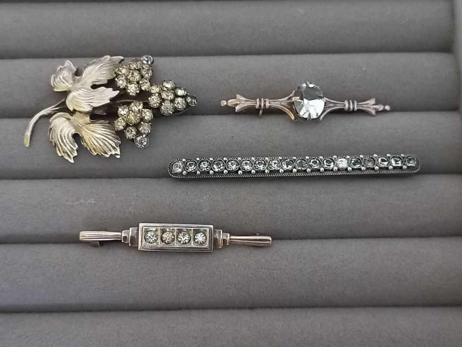 Броши серебро 875проба звезда