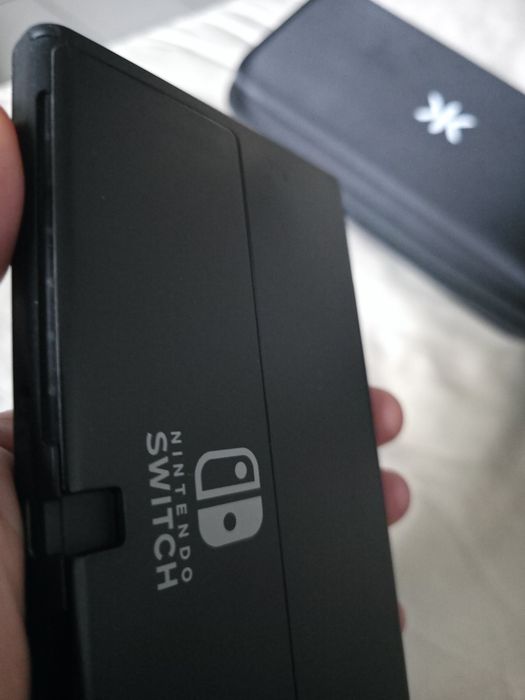 Switch OLED biała Nintendo pad grip cały zestaw dodatki