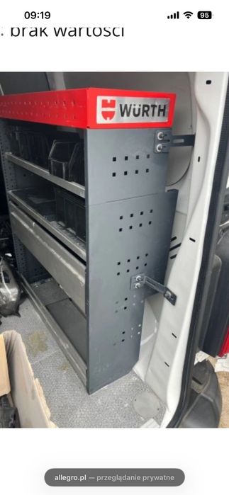 Zabudowa serwisowa warsztatowa Expert Jumpy Proace Vivaro Scudo WURTH