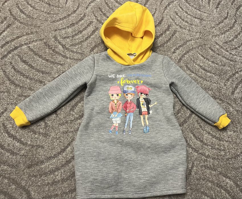 Сукня/туника для дівчинки на флісі