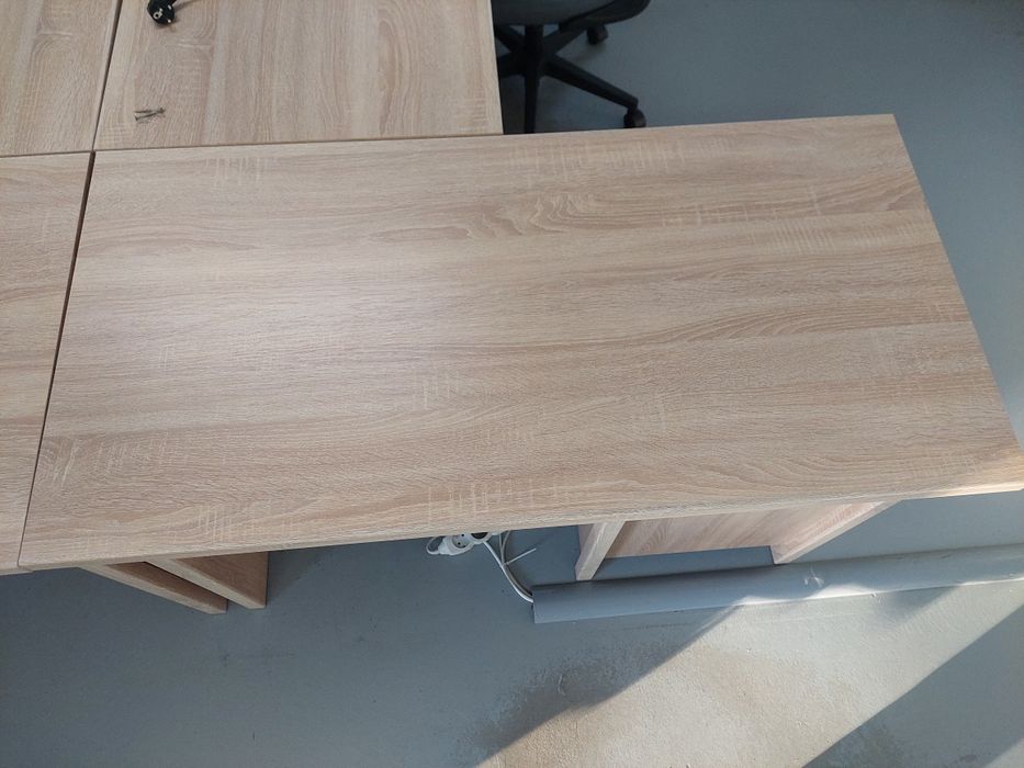 Biurko dąb sonoma 120cm długość jak nowe stan idealny