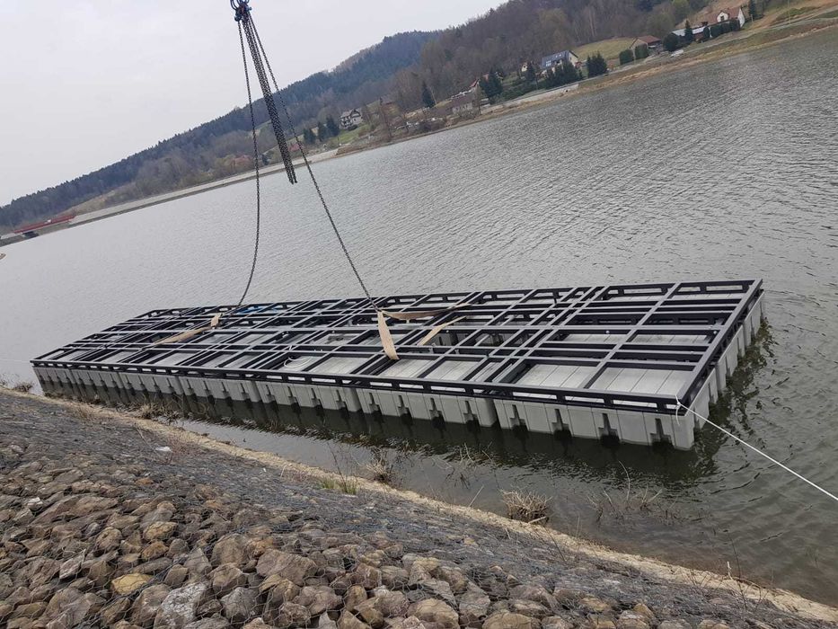 Houseboat Pomost Platforma Pływający Konstrukcja Pływająca Plywajaca