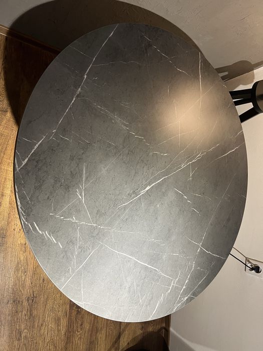 Stół ikea MARIEDAMM imitacja marmuru, 105 cm