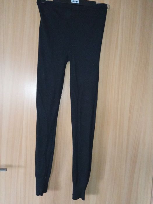 czarne legginsy a la rajstopy shine