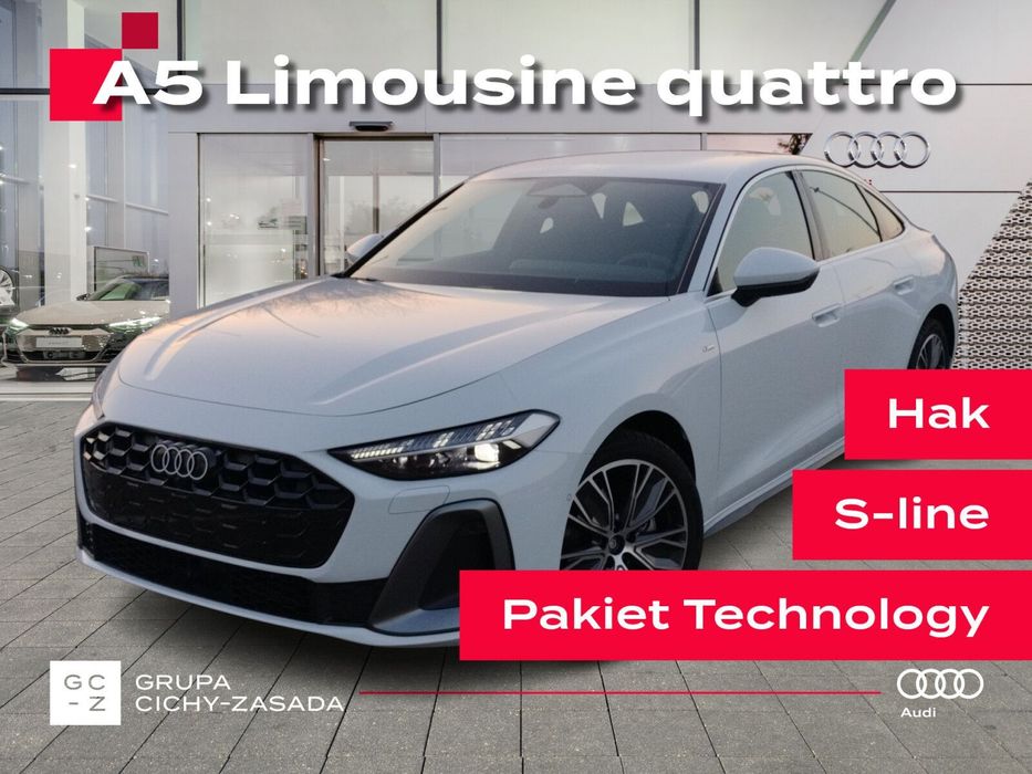 Audi A5 Limousine | S line | Technology | Hak | Ambiente | Ambiente plus | Pamięć fotela