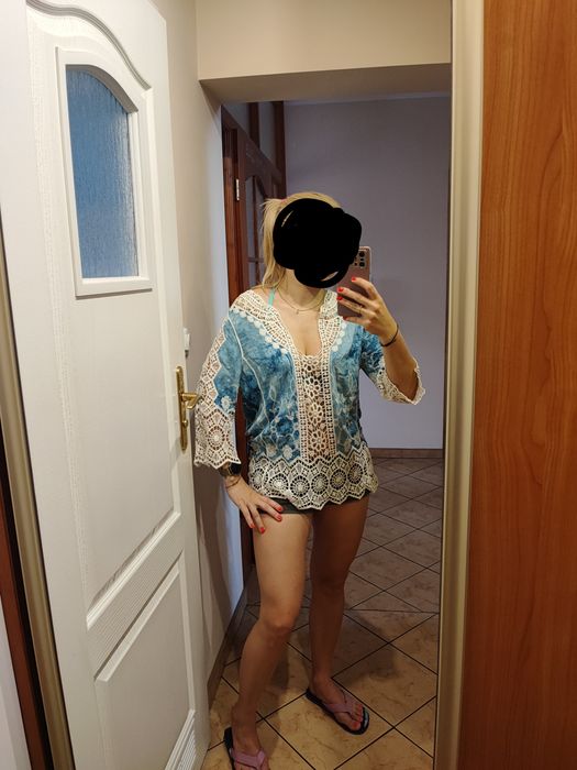 Narzutka na plażę tunika boho