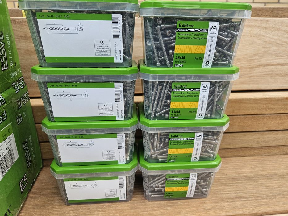 Essve wkręty tarasowe stal nierdzewna a2 4,8x55