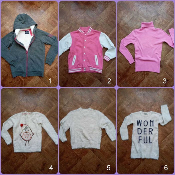 Тепла кофта куртка свитер світшот бомбер американка 8-13р светр гольф