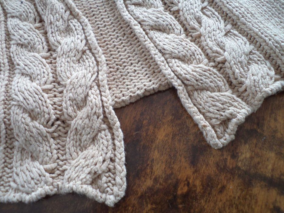 Wspaniały sweter kardigan Stefanel r.S bawełna i len