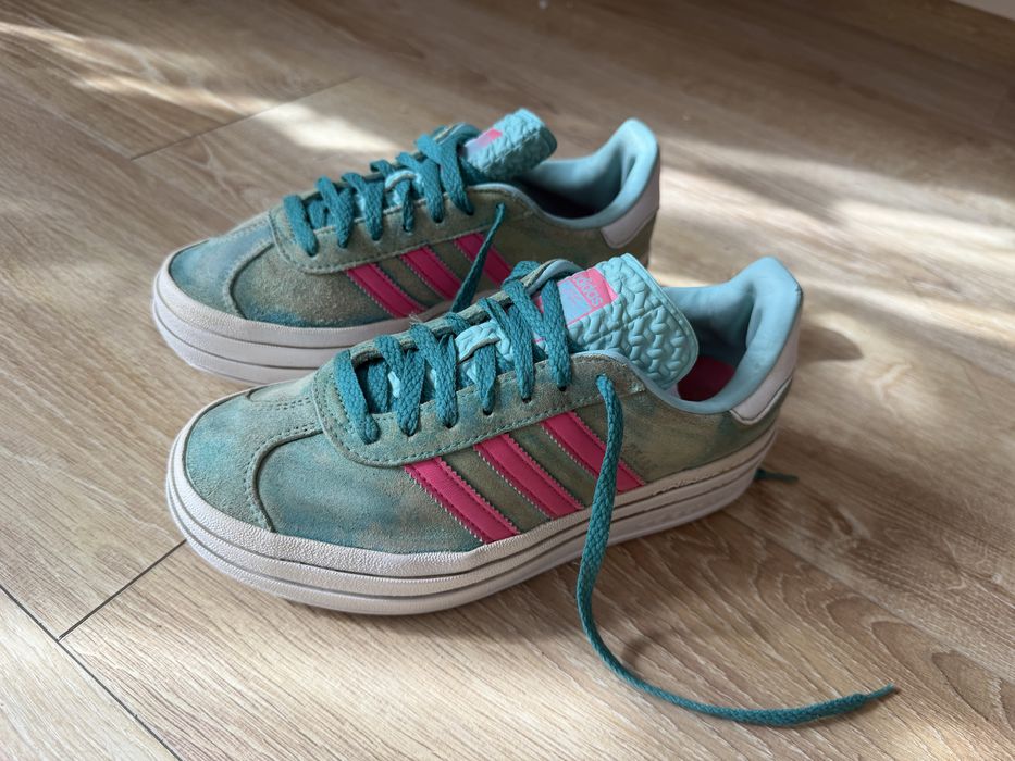 Adidas Gazelle Bold Platform 36 2/3 (22.5 cm) Mint / Pink ID7026