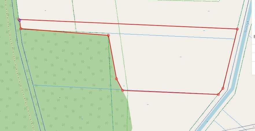 działka rolna o pow. 1,6 ha