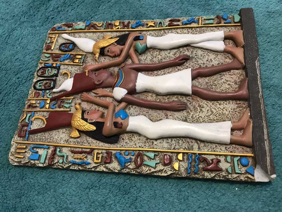 Картина панно объемное камень фреска барельеф Египет папирус