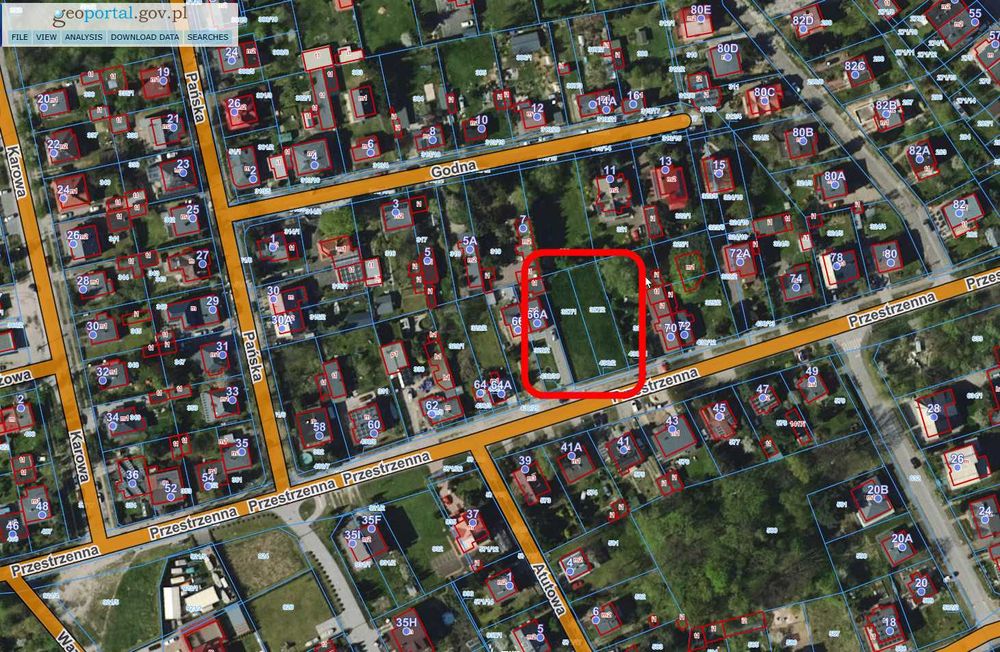 Wynajmę działkę - Łódź  ul  Przestrzenna 68