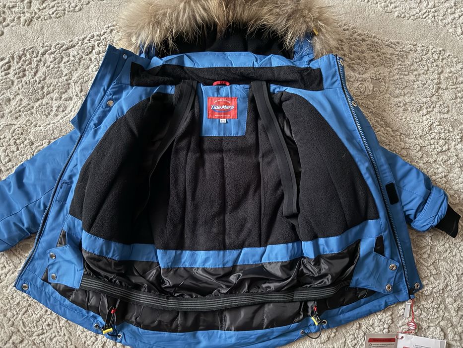 Зимовий дитячий роздільний термо комбінезон костюм на хлопчика 122-128