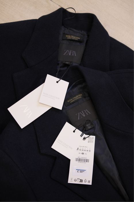 Пальто-жакет Zara, вовна, в стилі бажане