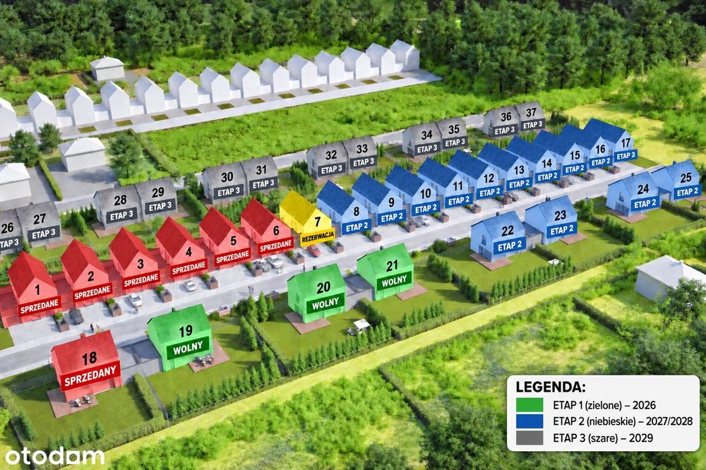 Bliźniaki w mieście. Duże działki 520m2